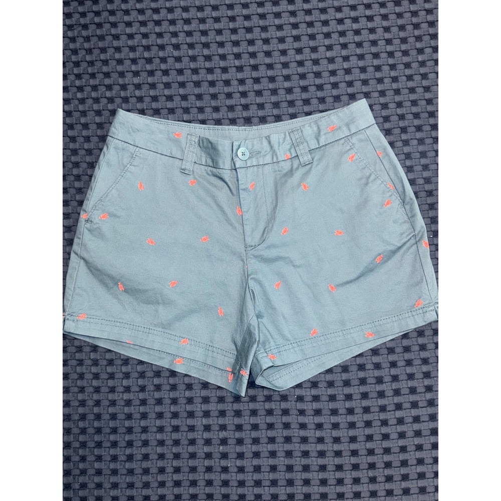 Women's Size 4 Outdoor Happy Camper Magellan Blue Crawfish Shorts